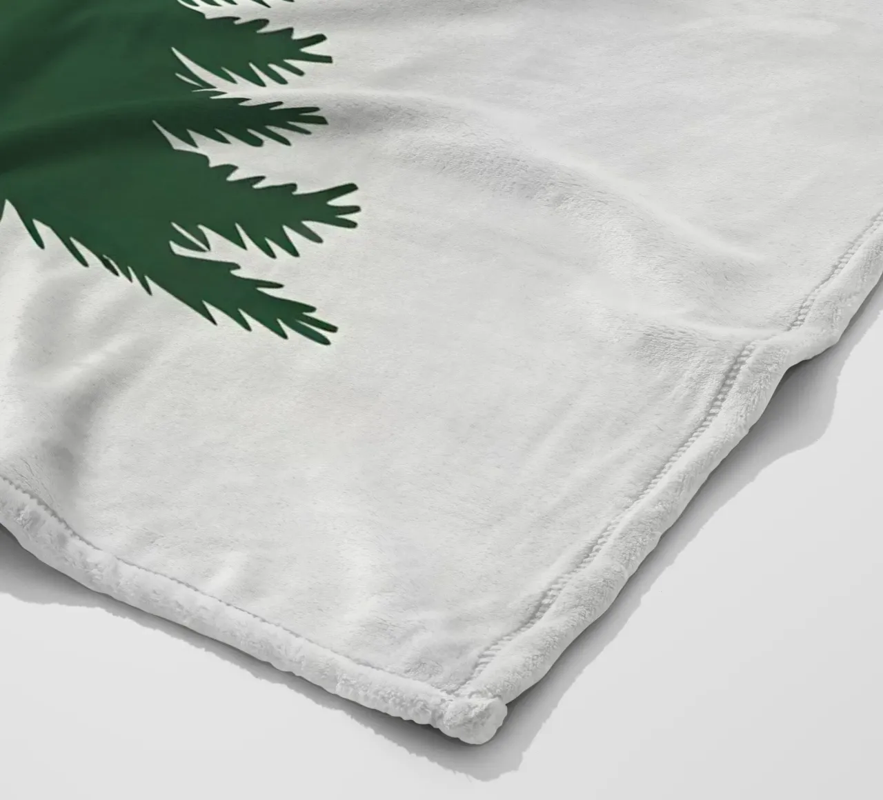 Pine Tree Triangle fleece blanket by Botanical Gallery