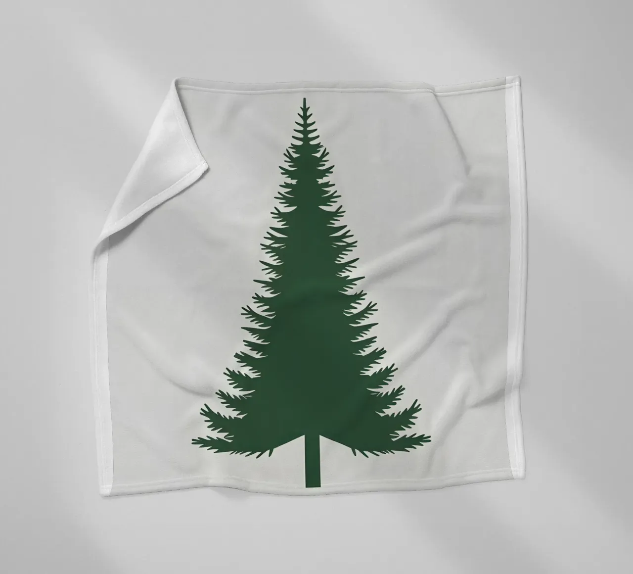 Pine Tree Triangle fleece blanket by Botanical Gallery