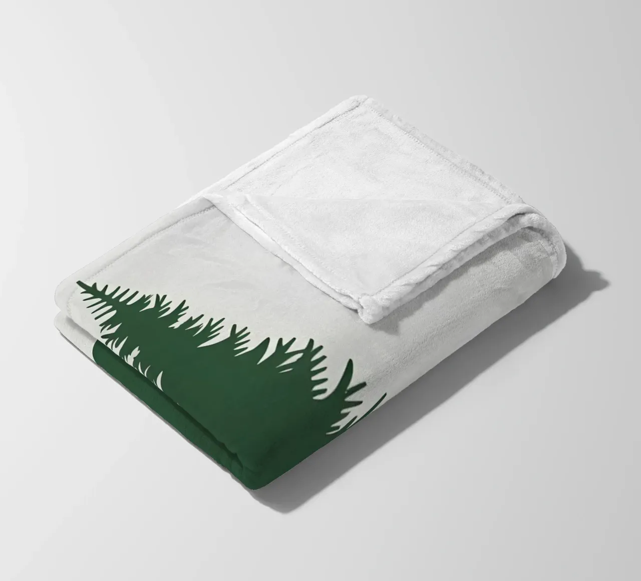 Pine Tree Triangle fleece blanket by Botanical Gallery