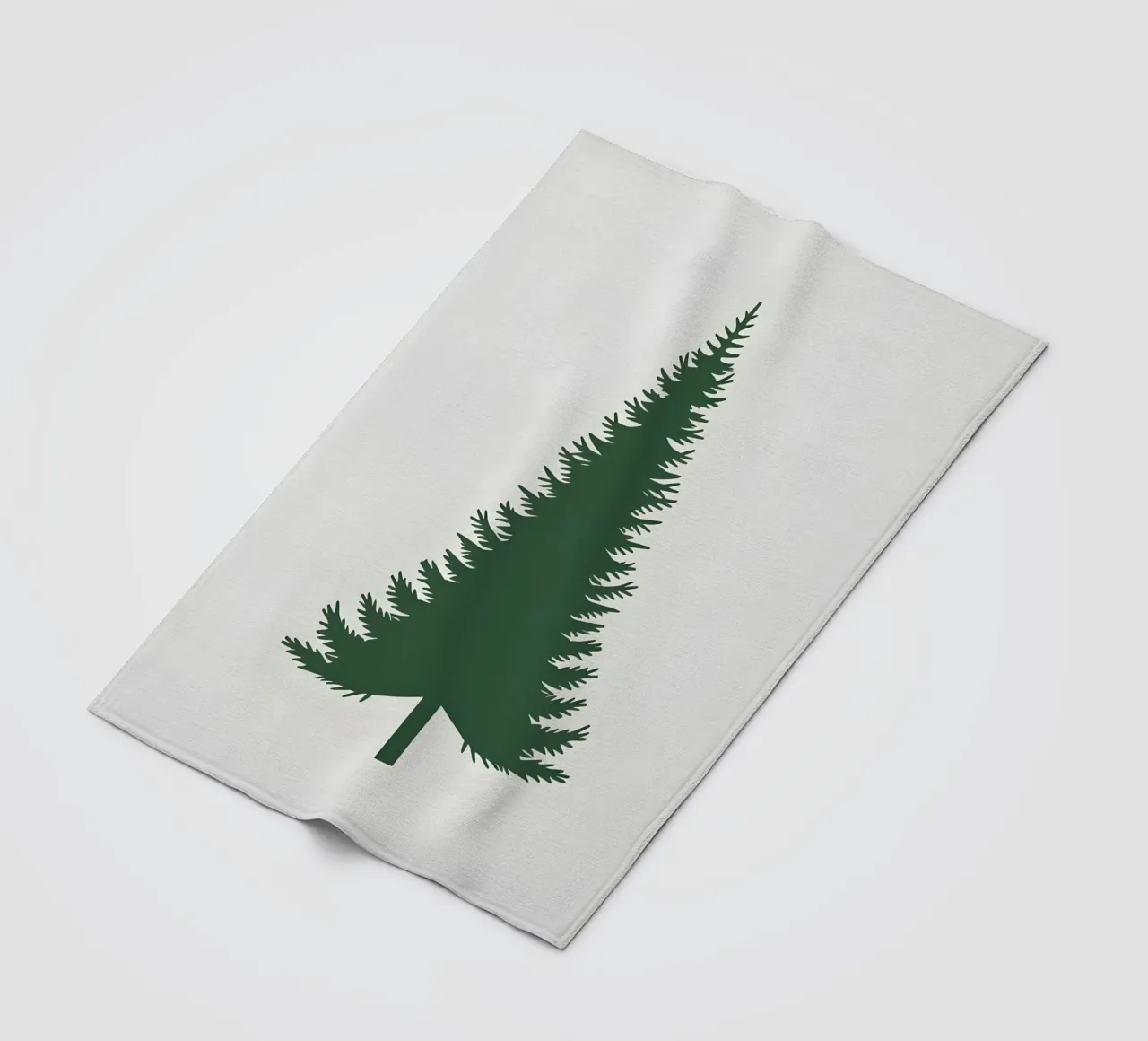 Pine Tree Triangle fleece blanket by Botanical Gallery