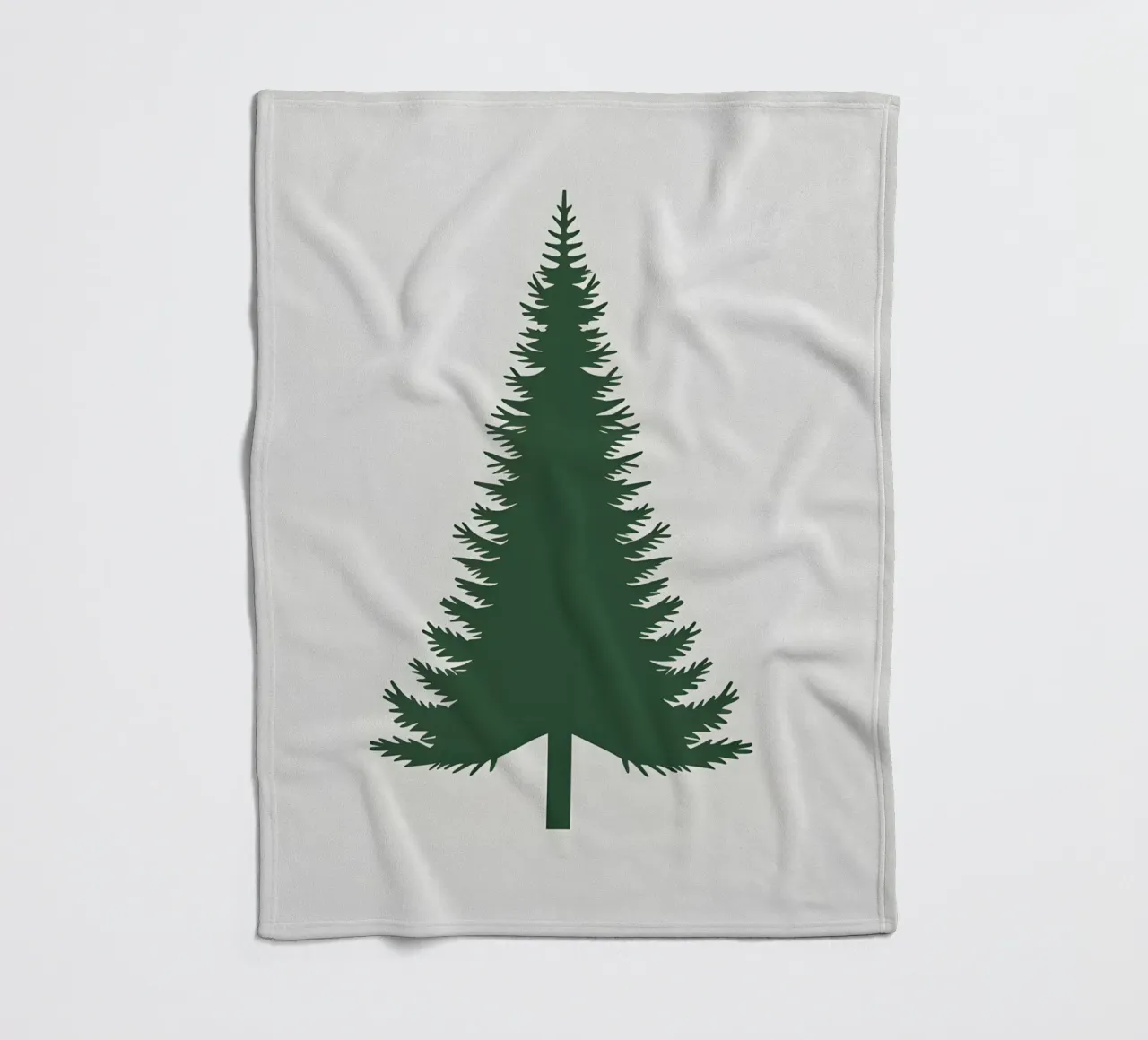 Pine Tree Triangle fleece blanket by Botanical Gallery