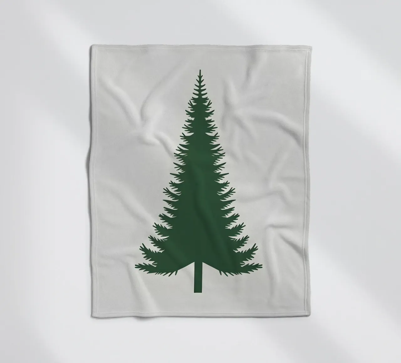 Pine Tree Triangle fleece blanket by Botanical Gallery