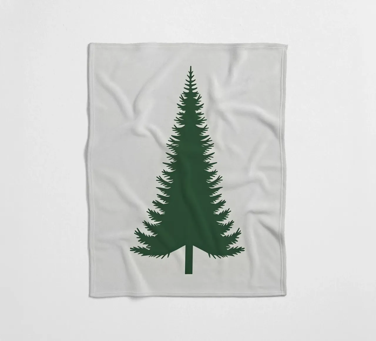 Pine Tree Triangle fleece blanket by Botanical Gallery