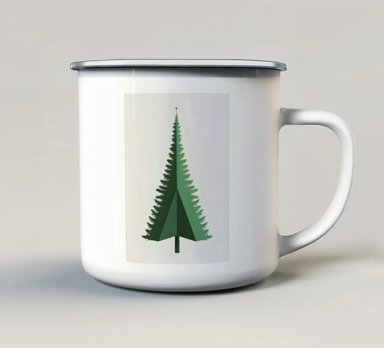 Triangolo del pino tazza in smalto da Botanical Gallery