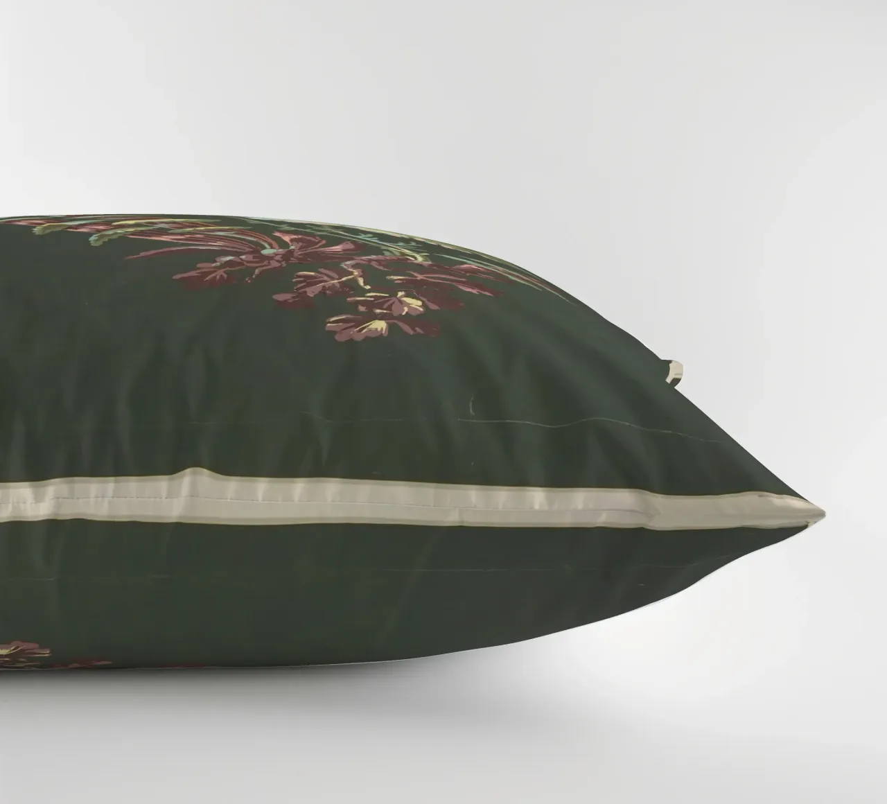 Two Hat-Shaped Chinoiserie Flowers with Fanciful cuscino da vintageshop