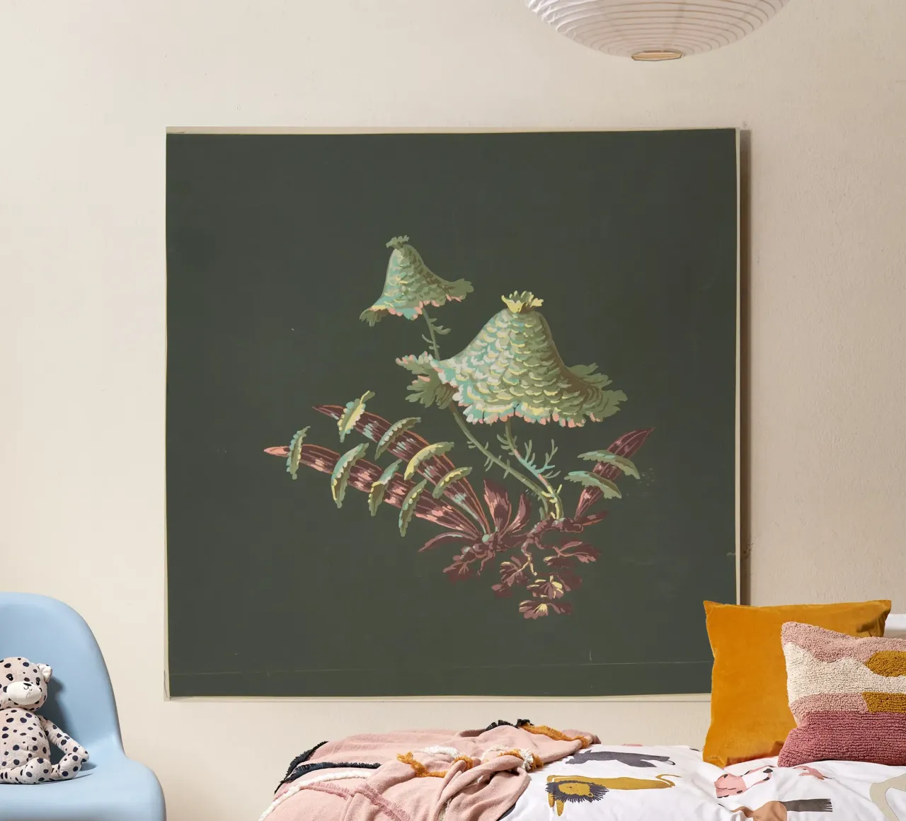 Two Hat-Shaped Chinoiserie Flowers with Fanciful alluminio dibond da vintageshop