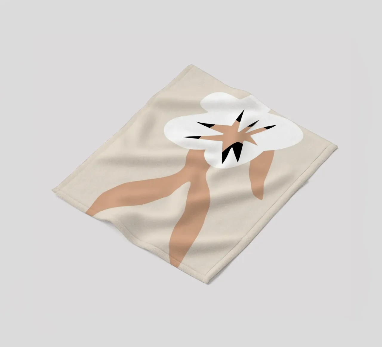 Modello floreale 05 coperta in pile da Little Dean