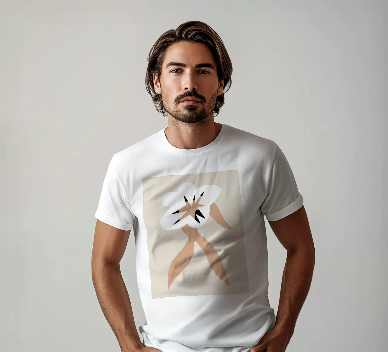 Modello floreale 05 t-shirt da Little Dean