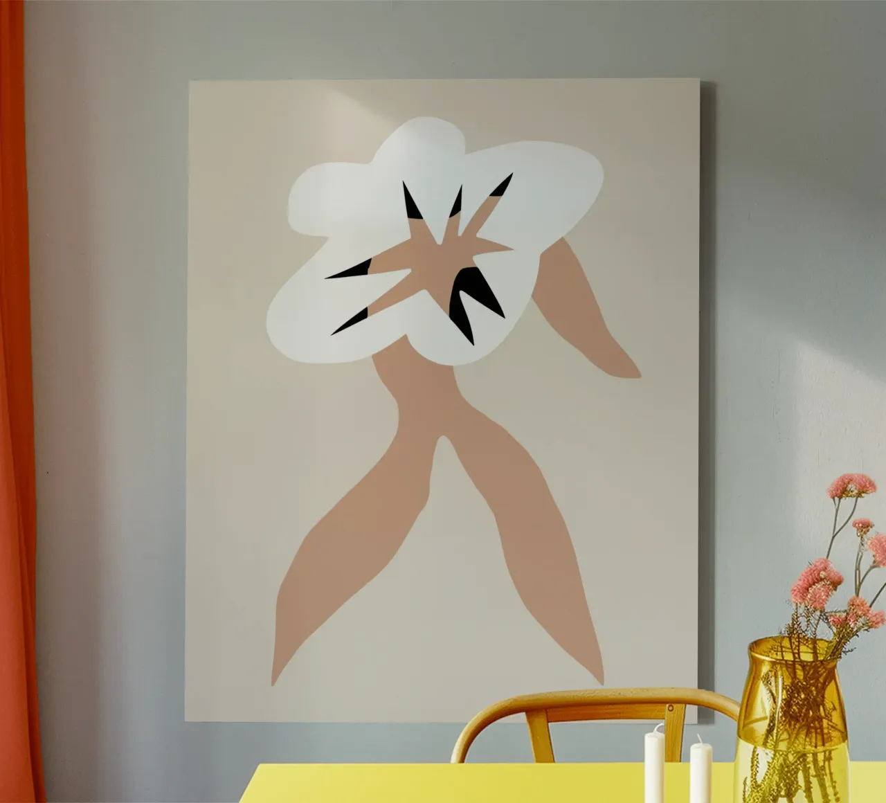 Bloem model 05 canvas met Baklijst van Little Dean