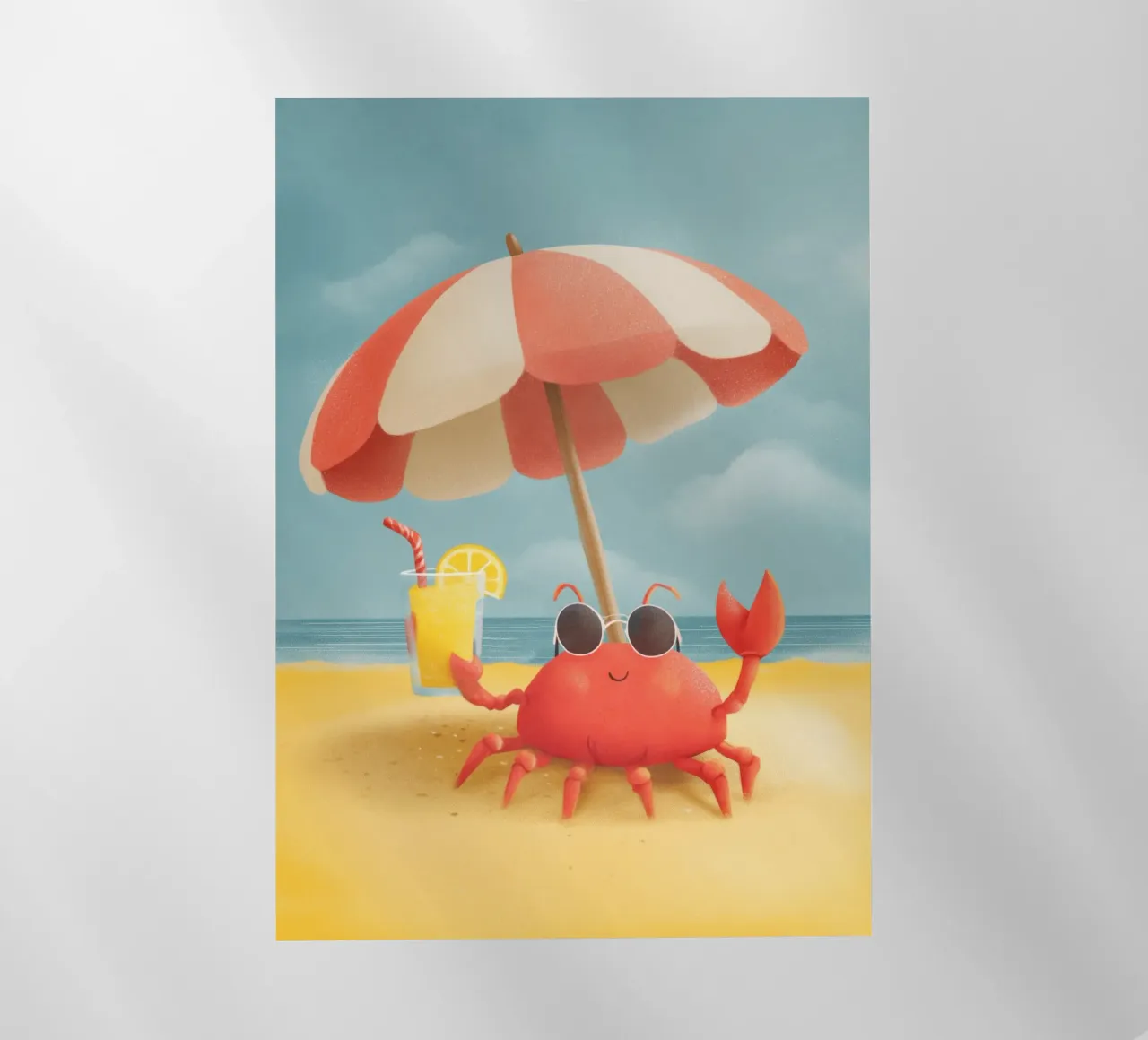 Cool Crab at the Beach pellicola backlit da Kiara