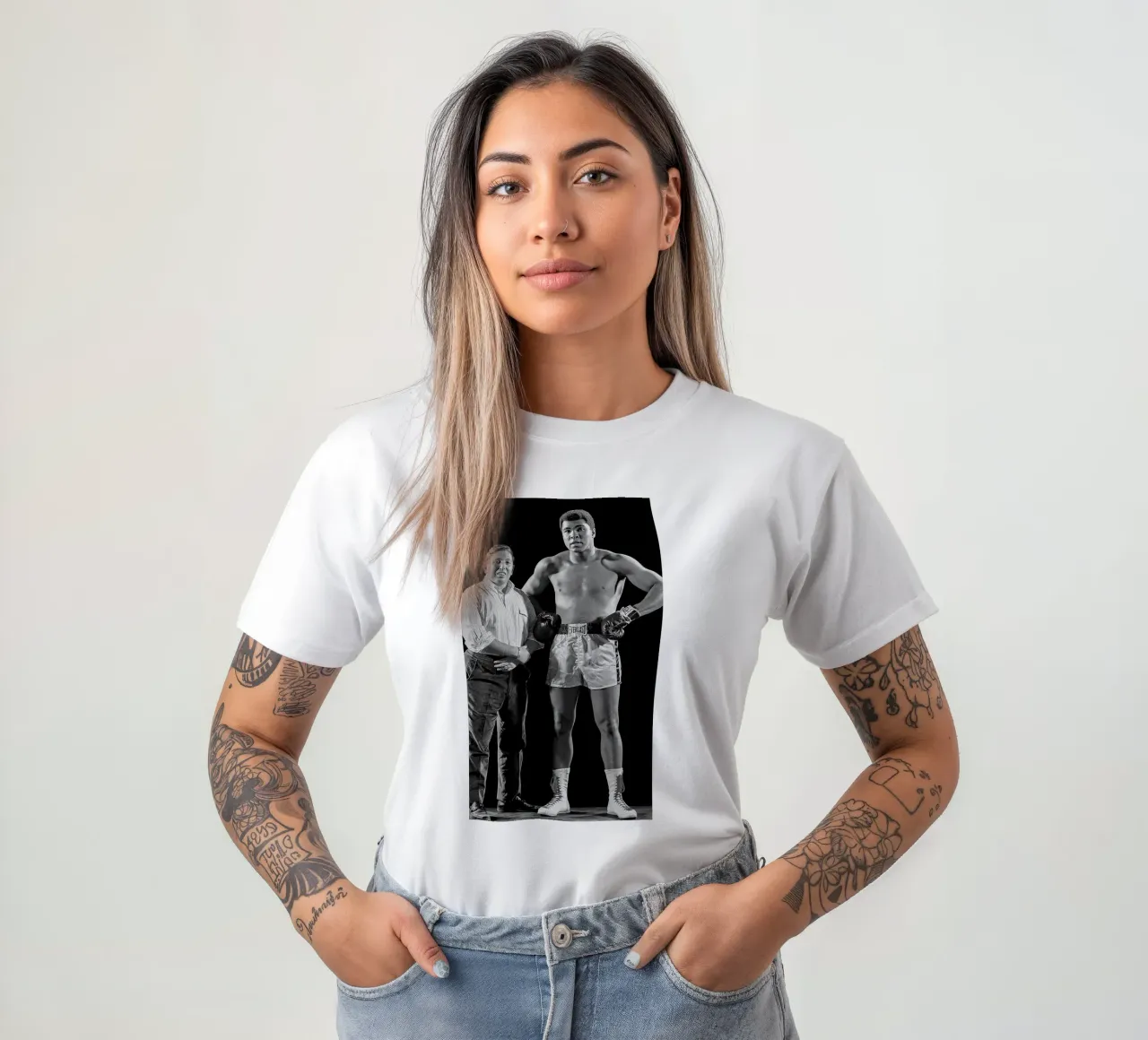 Il giovane Neil Leifer e Muhammad Ali t-shirt da tobyrmattie
