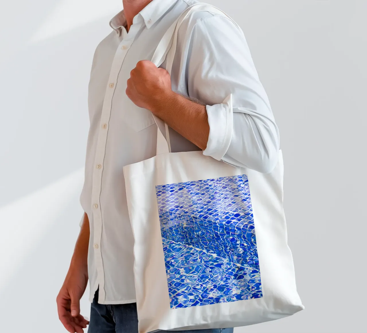 Pool tote bag by rafael campezato