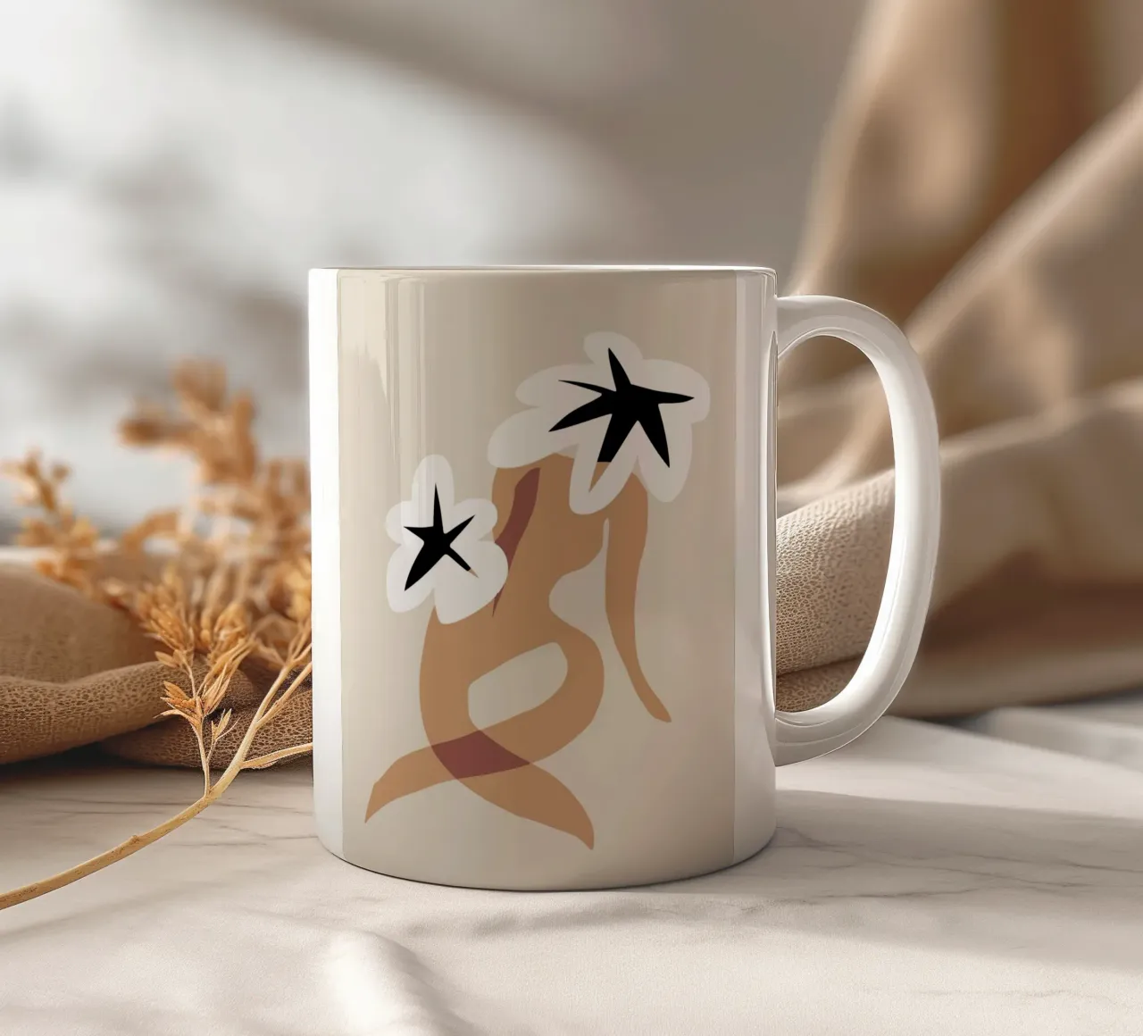 Modello floreale 06 tazza in ceramica da Little Dean