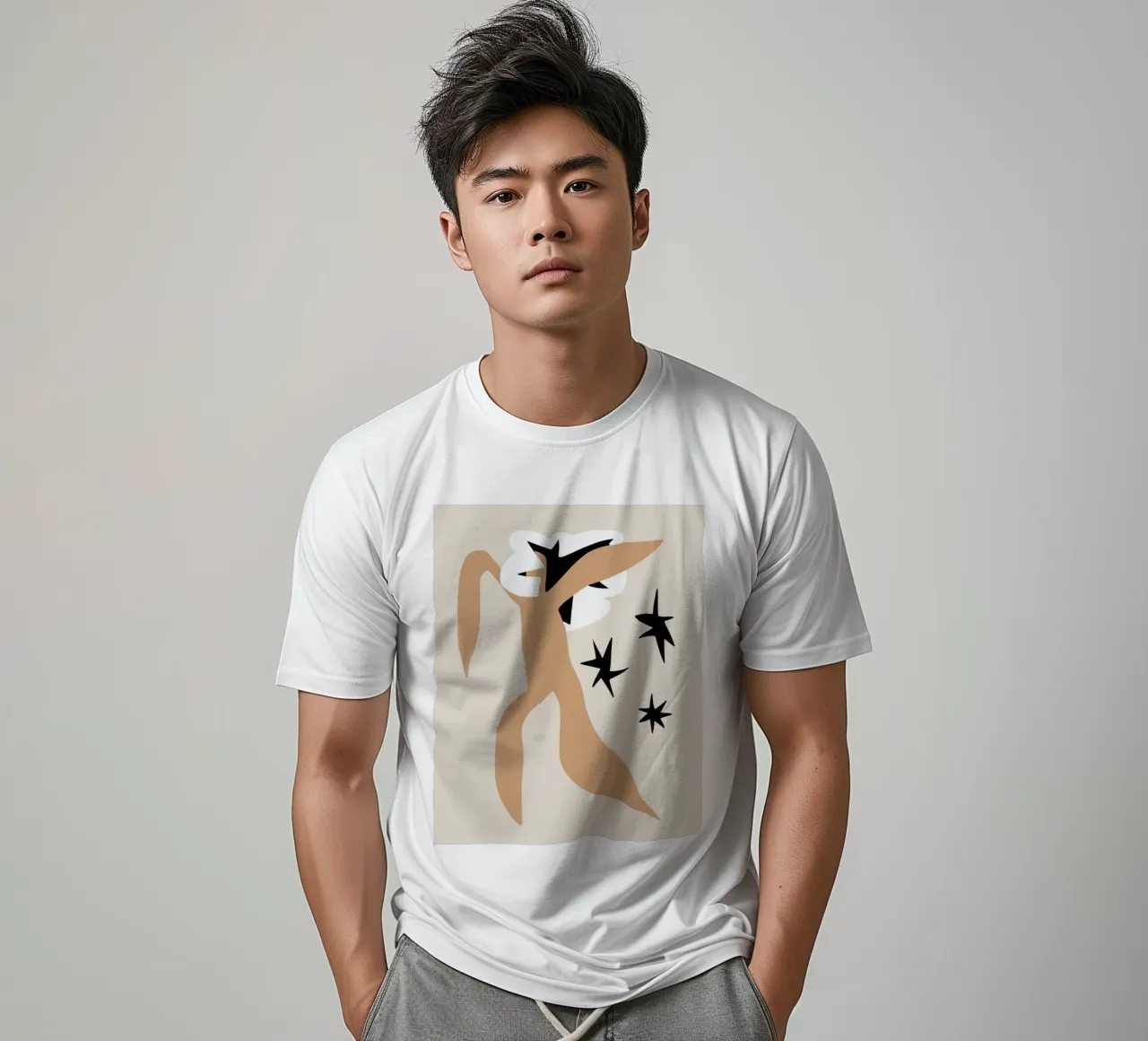 Modello a fiori 07 t-shirt da Little Dean