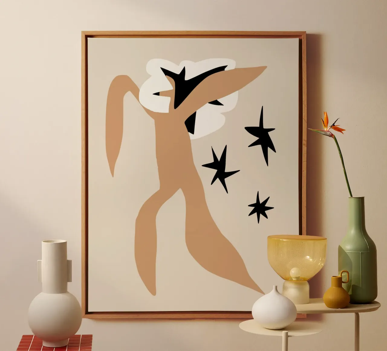 Bloem model 07 canvas met Baklijst van Little Dean