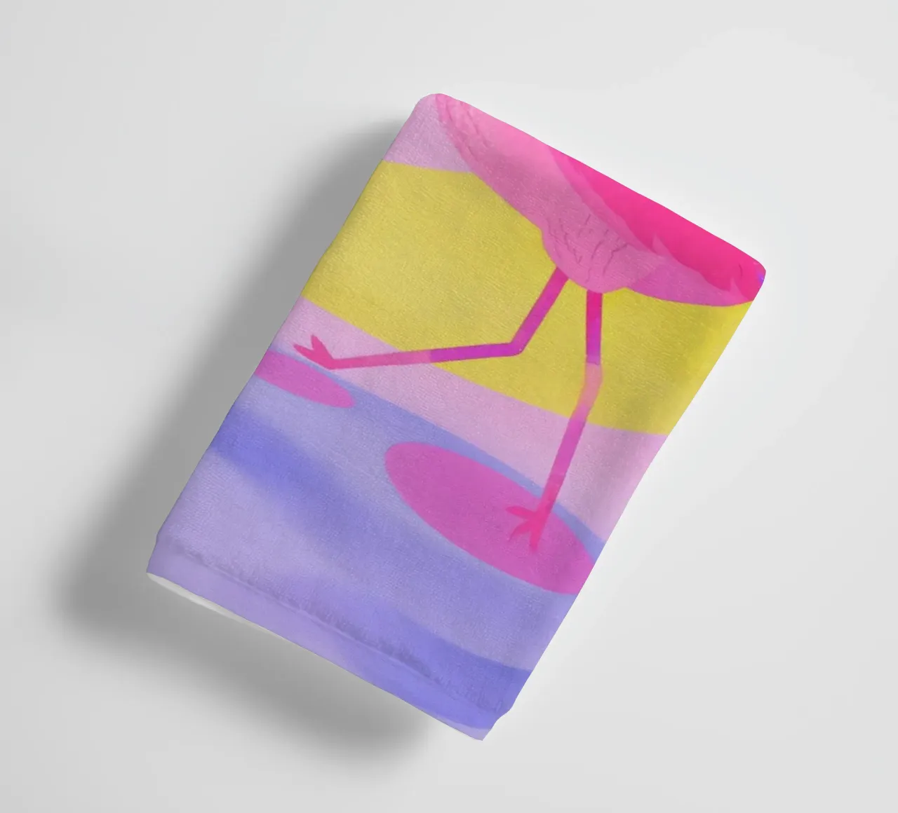 Dancing Turtle & Flamingo asciugamano da bagno da Kiara