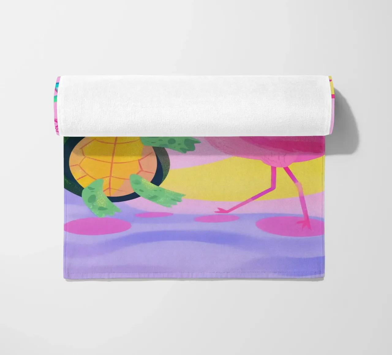 Dancing Turtle & Flamingo telo mare da Kiara