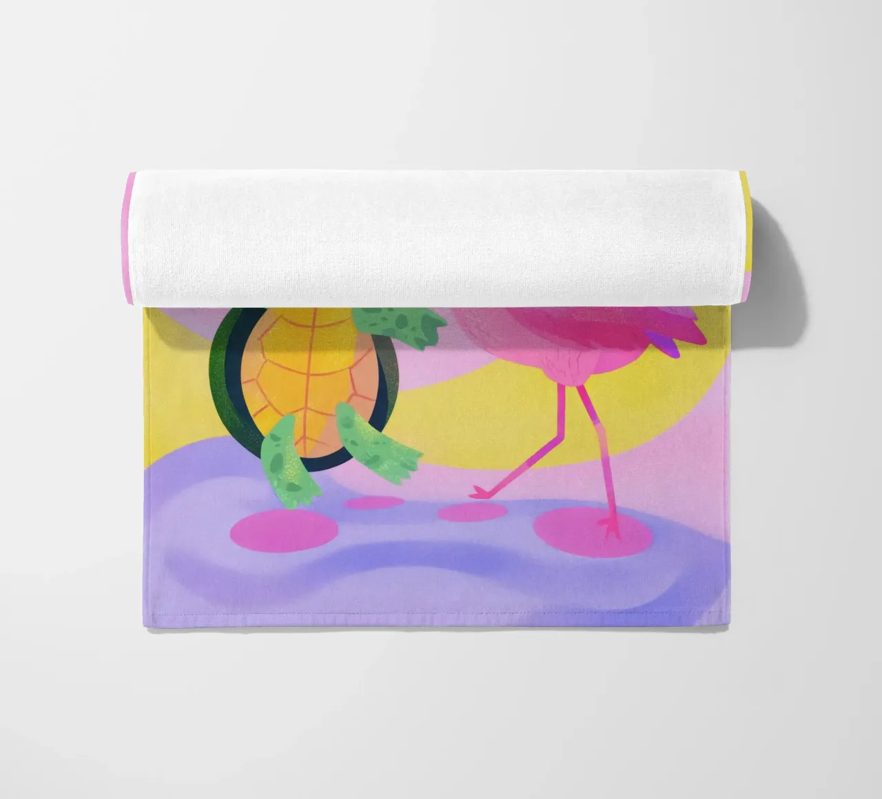 Dancing Turtle & Flamingo telo mare da Kiara