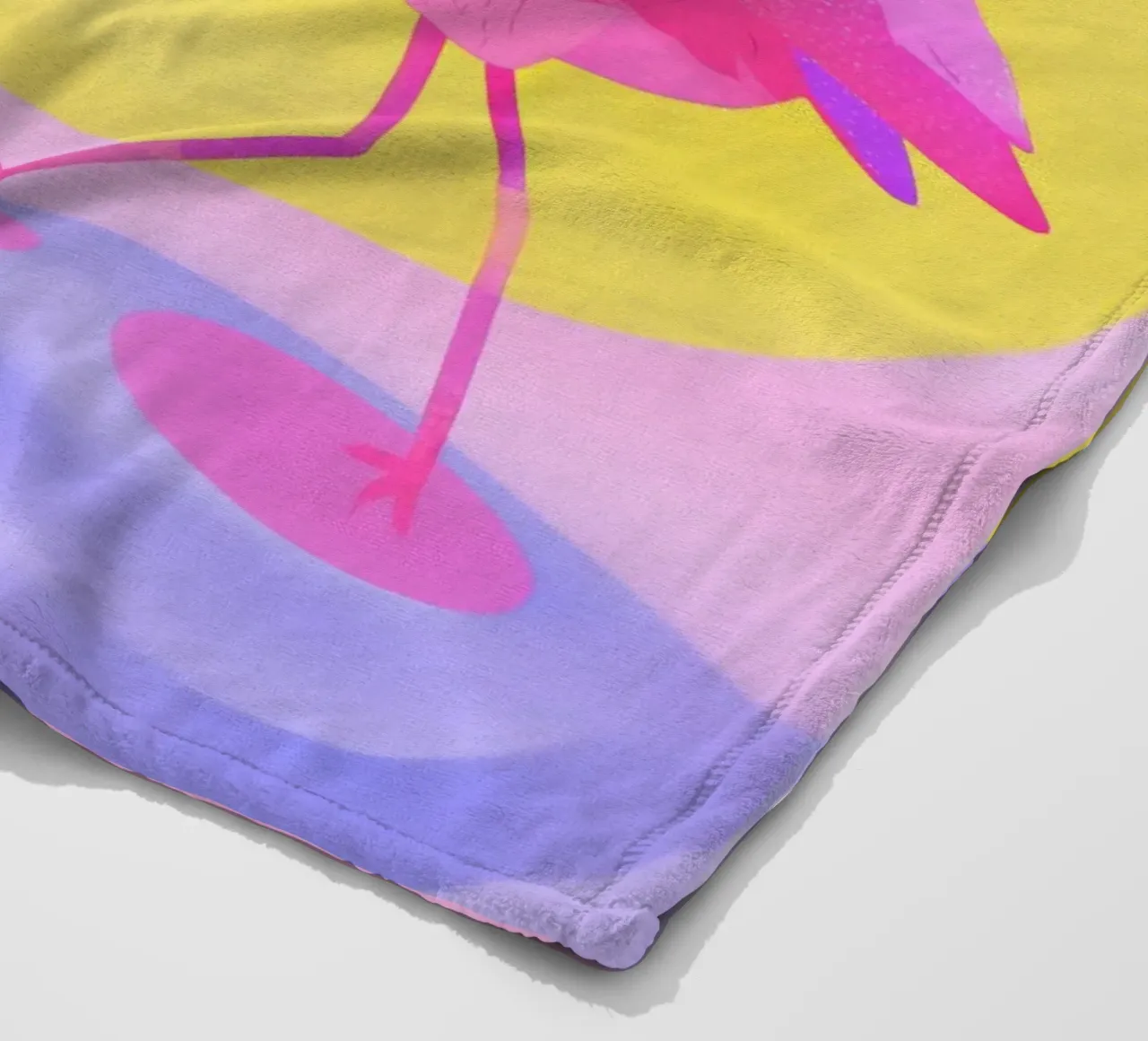 Dancing Turtle & Flamingo coperta in pile da Kiara