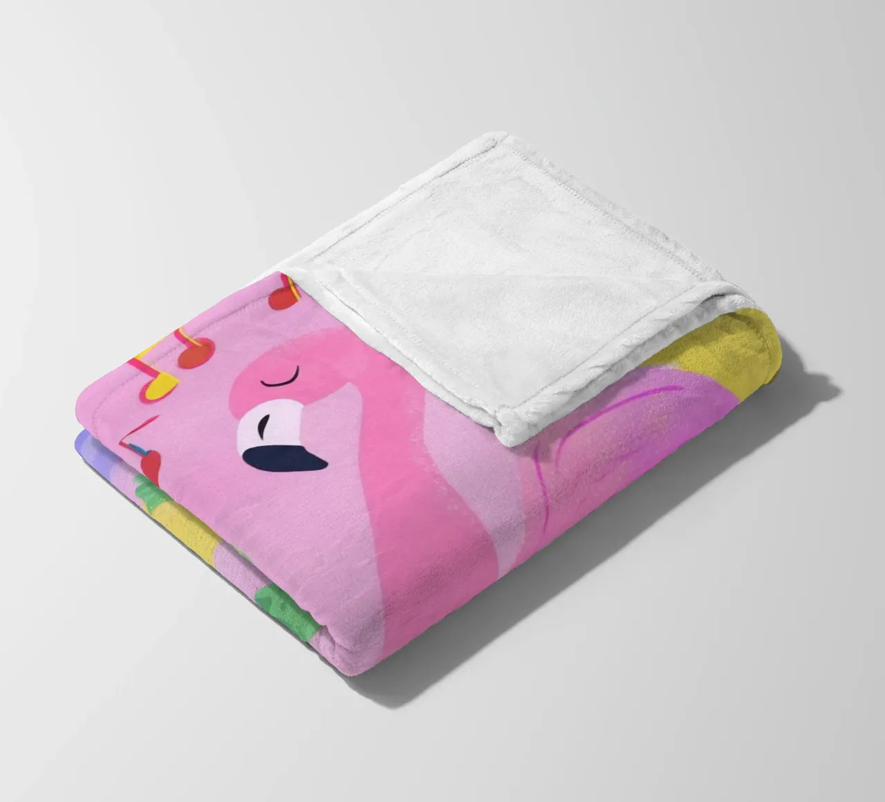 Dancing Turtle & Flamingo coperta in pile da Kiara