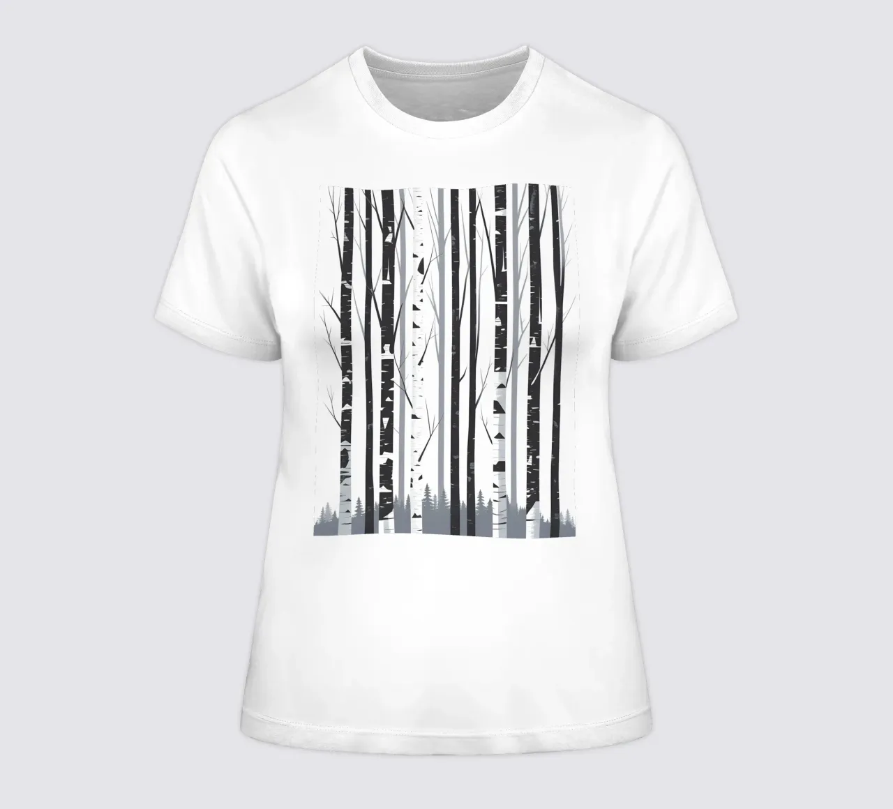 Tronchi di betulla t-shirt da donna da Botanical Gallery