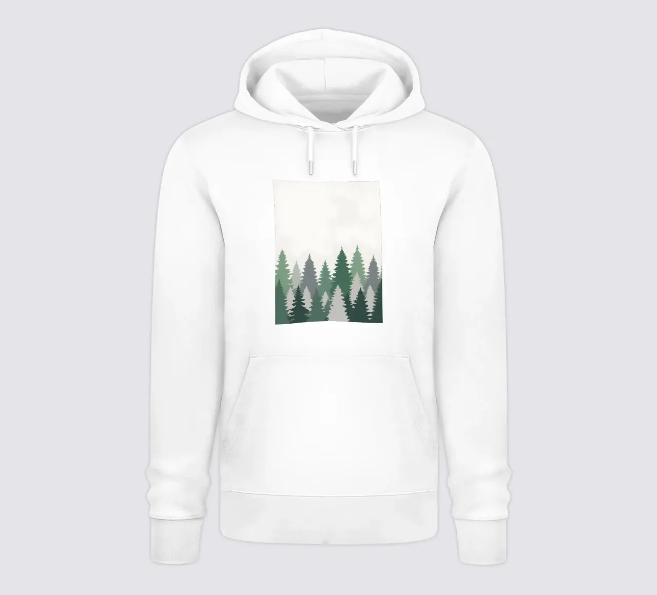 Foresta astratta felpa con cappuccio da Botanical Gallery