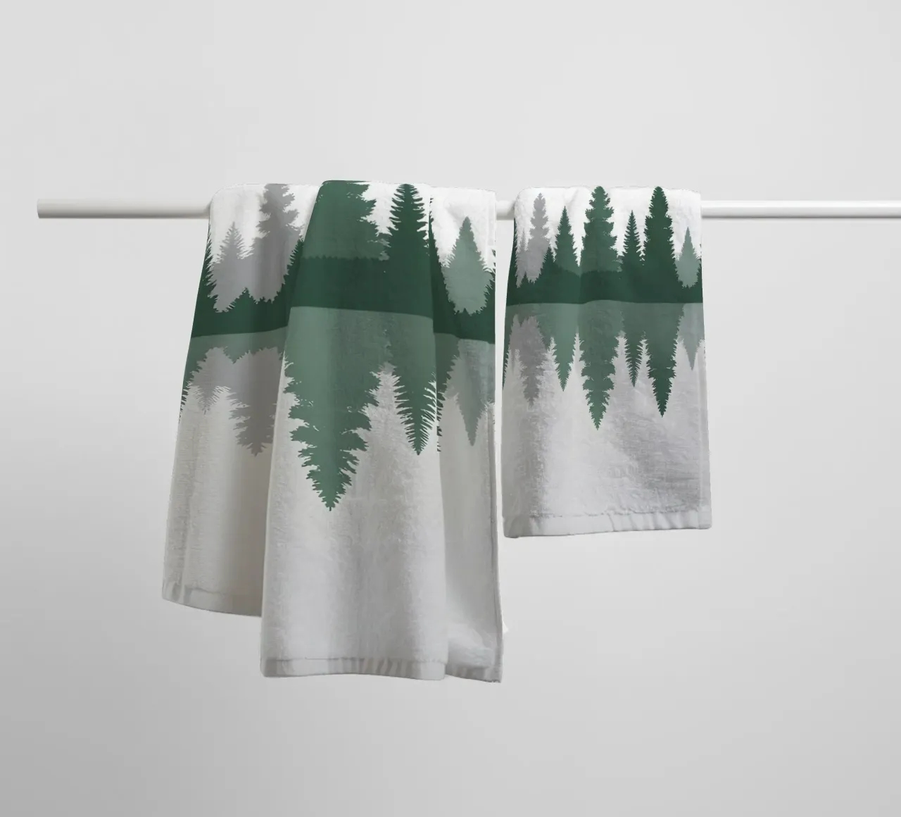 Foresta astratta asciugamano da bagno da Botanical Gallery