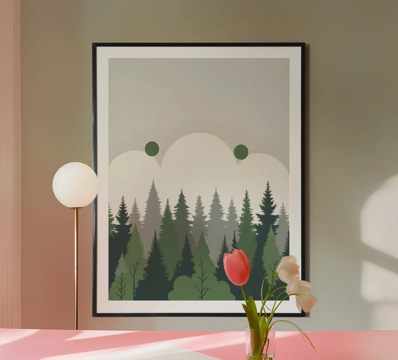 Foresta astratta poster da The Green Room