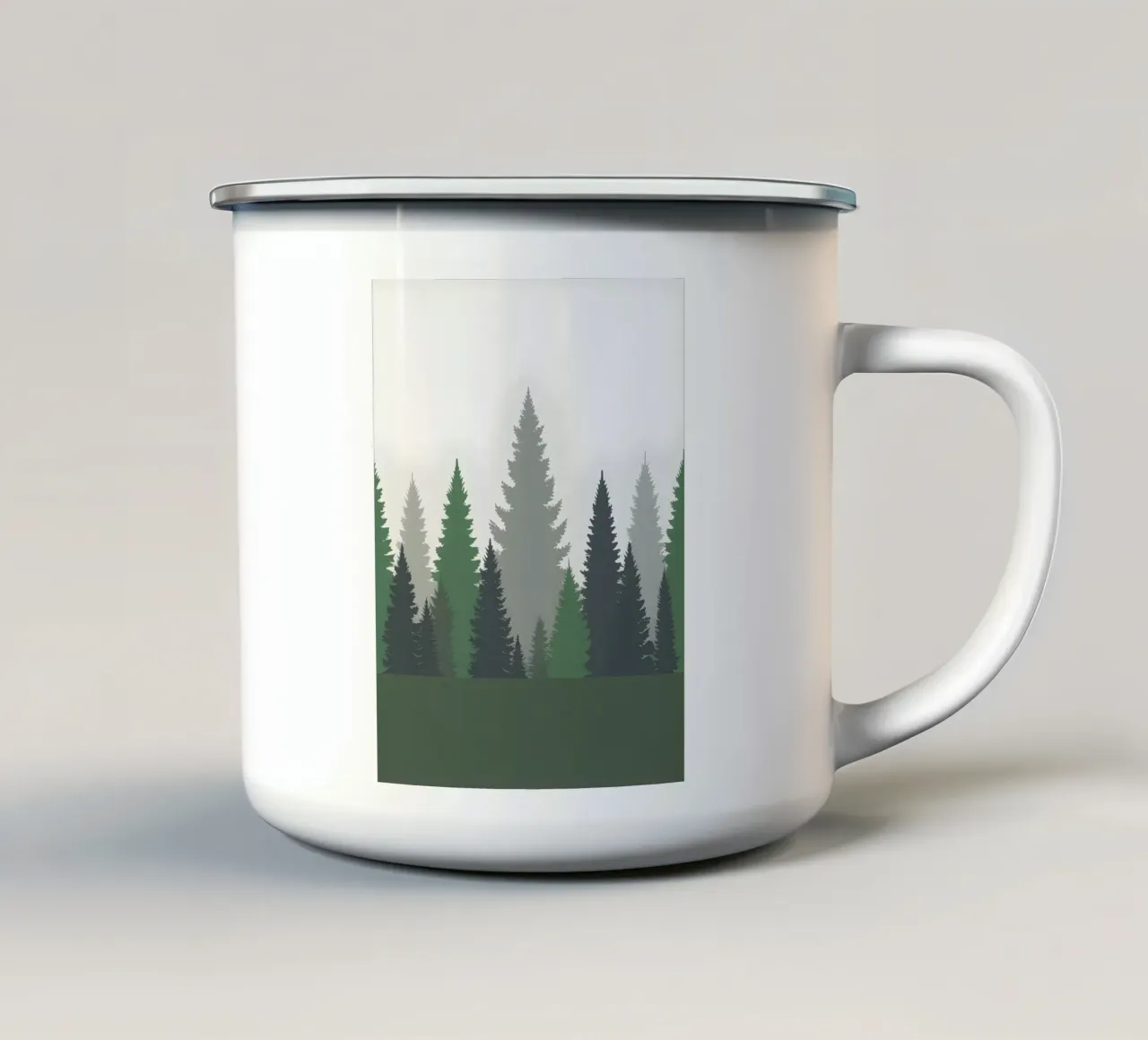 Foresta astratta tazza in smalto da Botanical Gallery