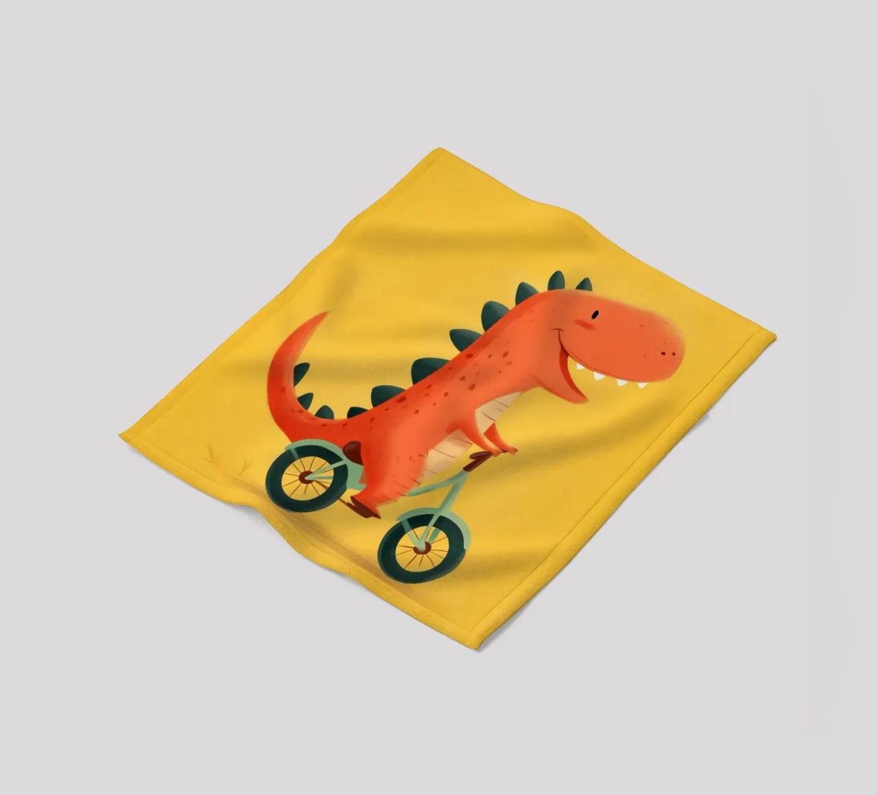 Dino on Wheels coperta in pile da Kiara