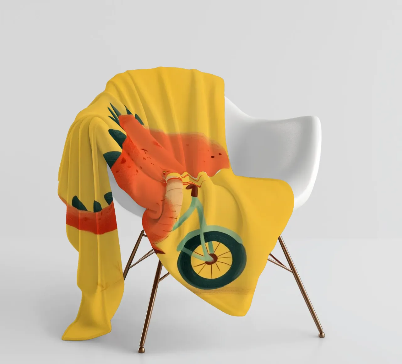 Dino on Wheels coperta in pile da Kiara