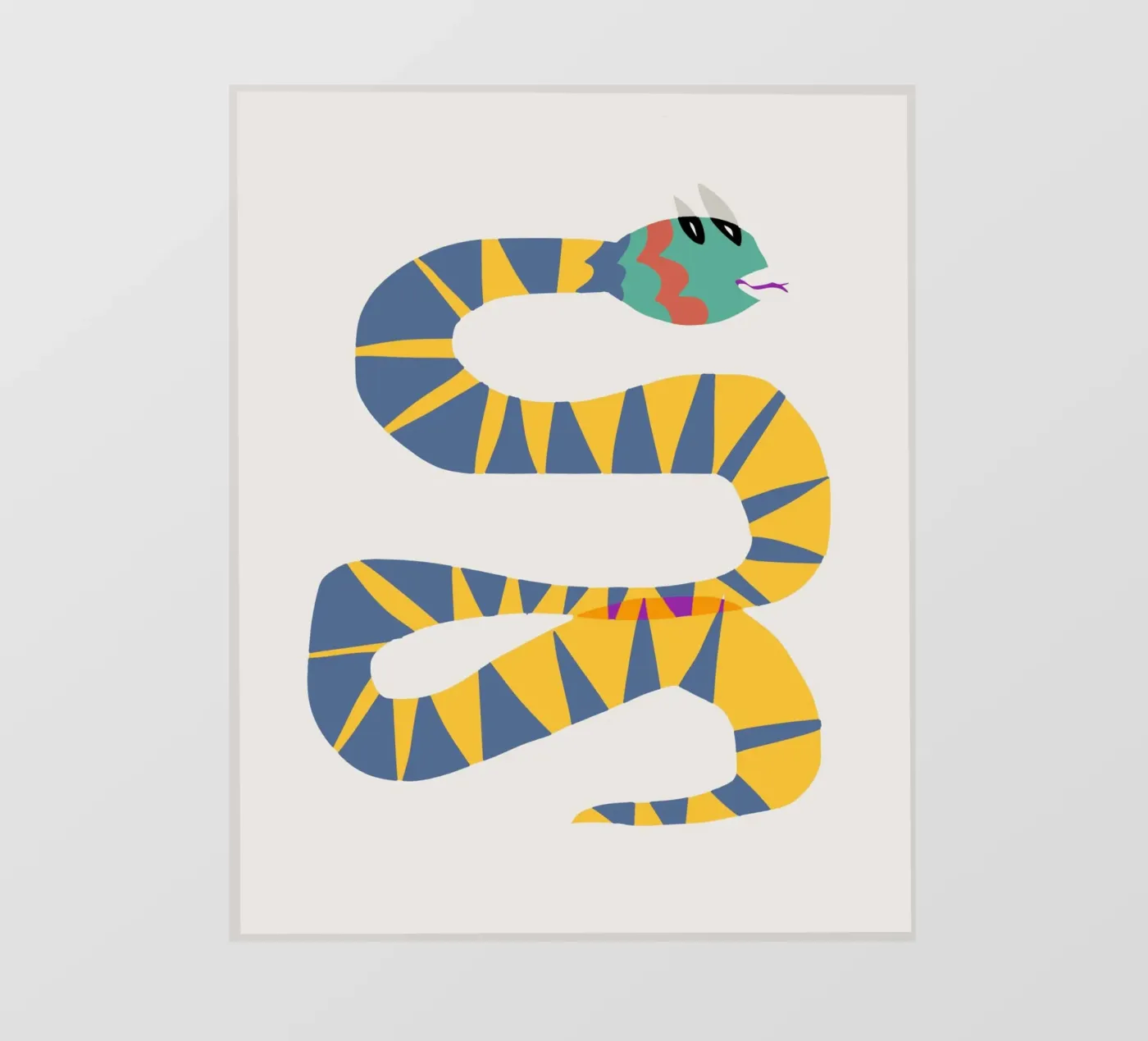 Serpente funky pellicola backlit da Little Dean