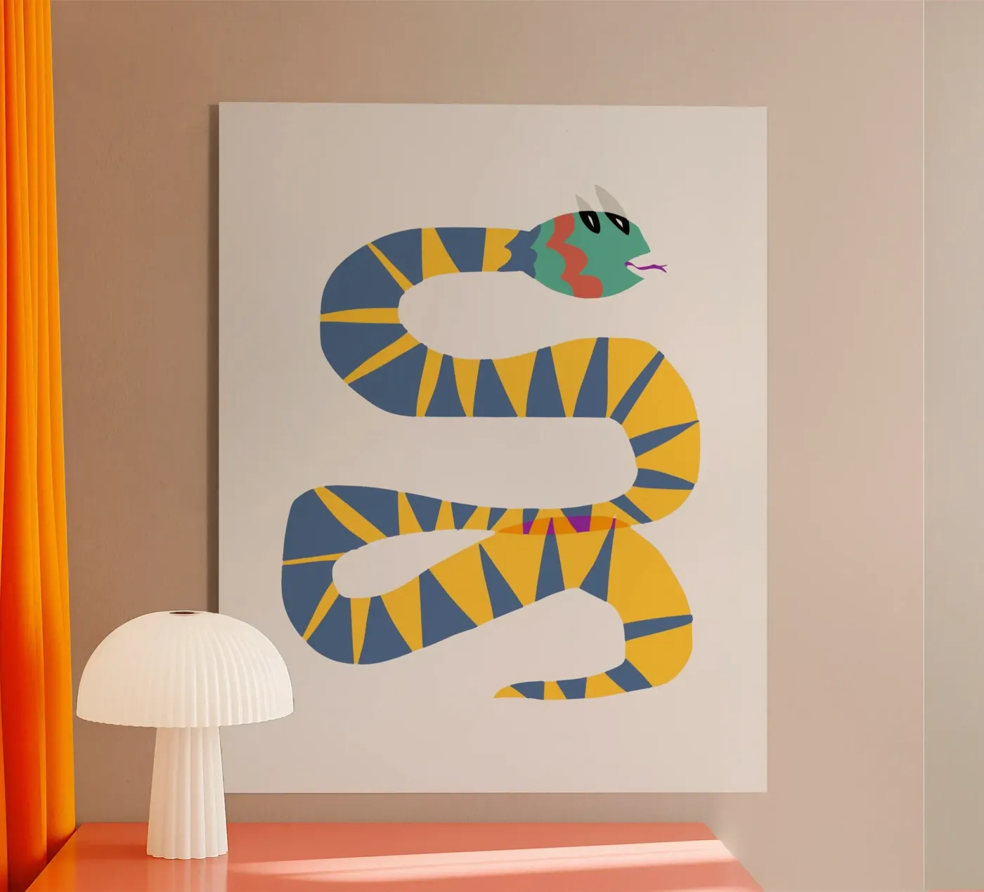 Funky snake plexiglas de Little Dean