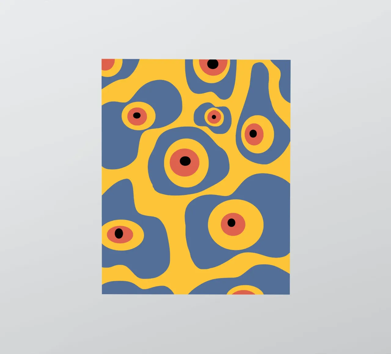 Evil eye pattern sticker by Little Dean