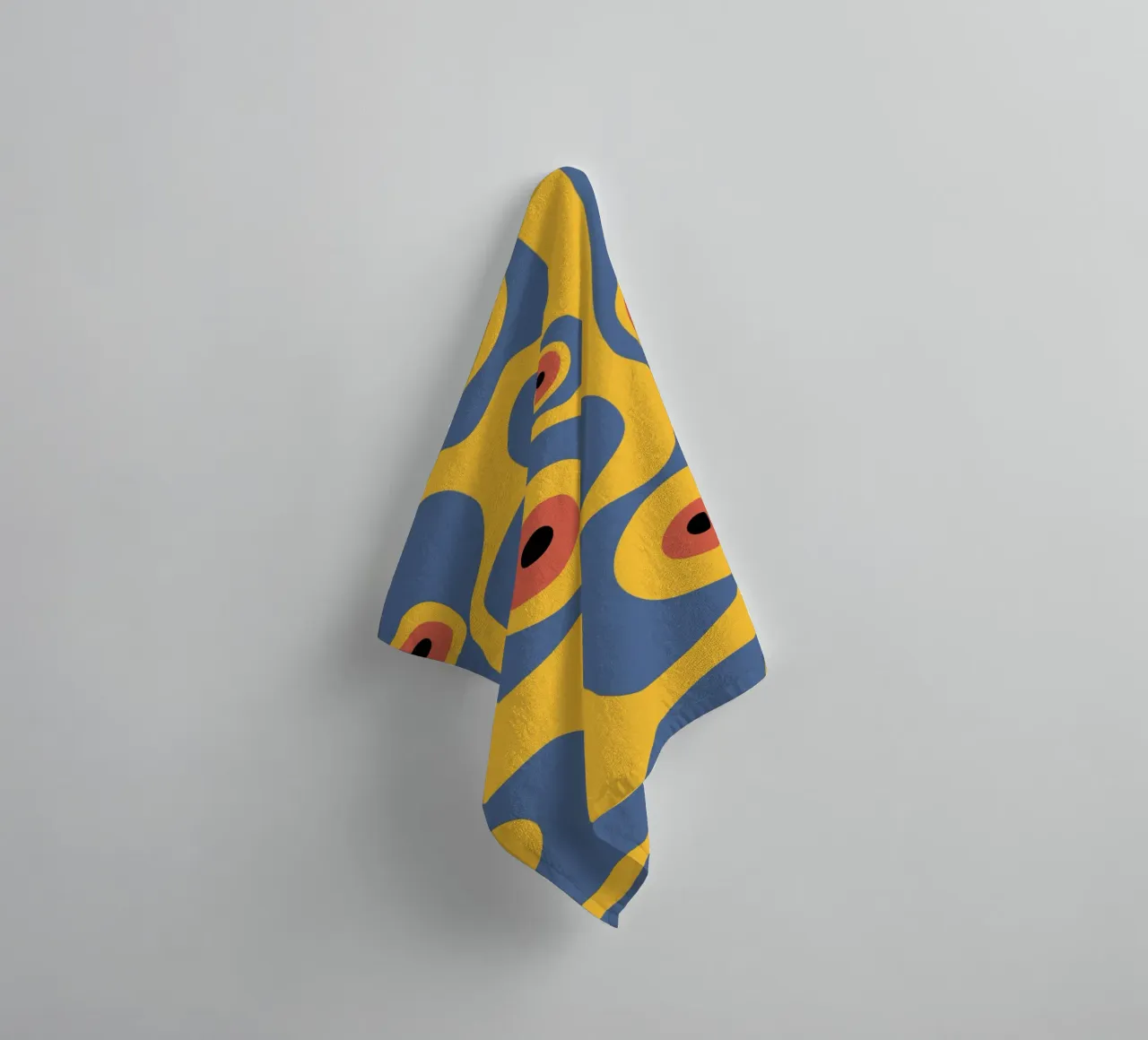 Evil eye pattern towel by Little Dean