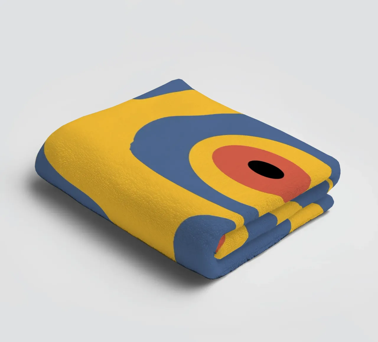 Evil eye pattern towel by Little Dean