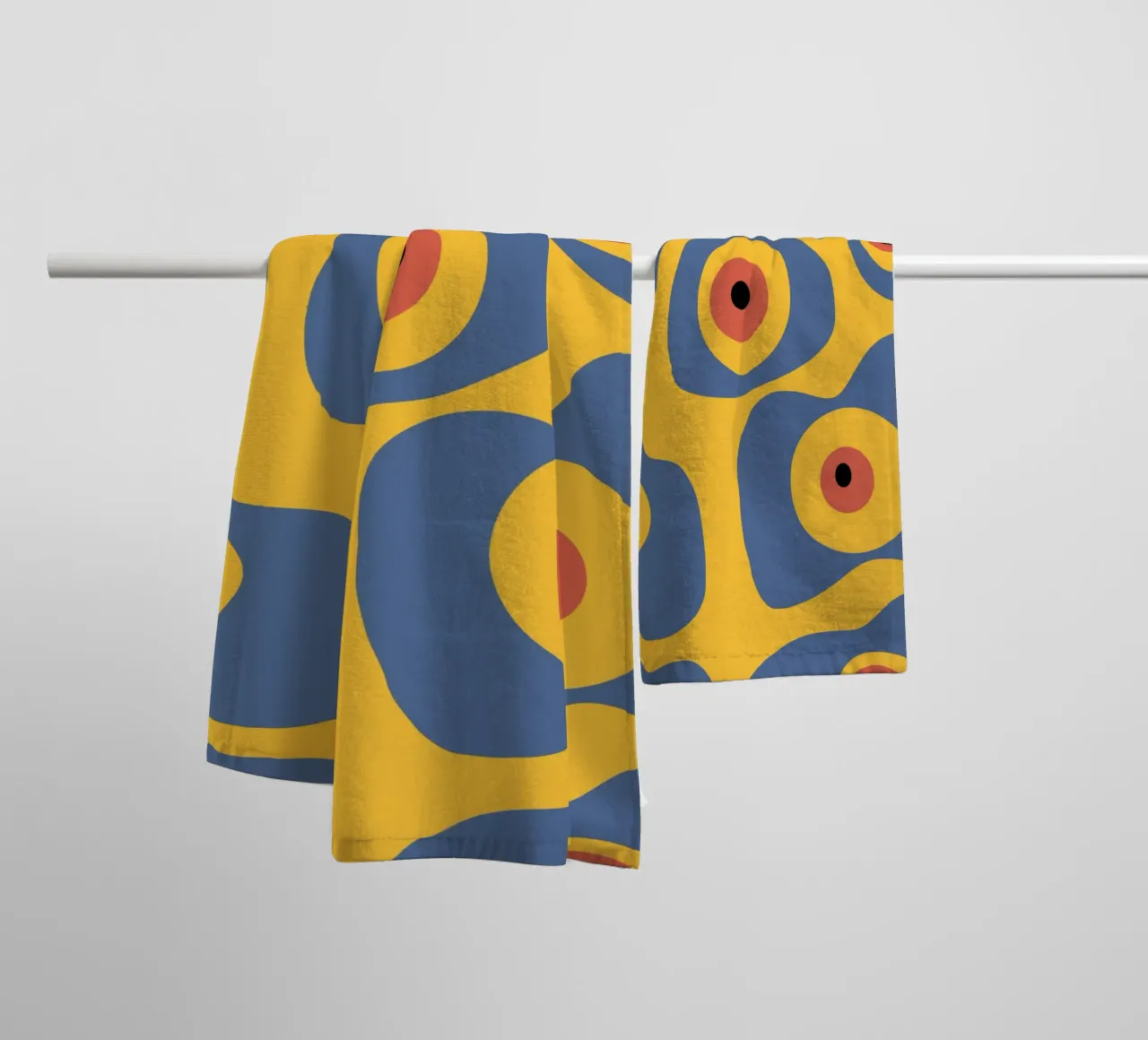 Evil eye pattern towel by Little Dean
