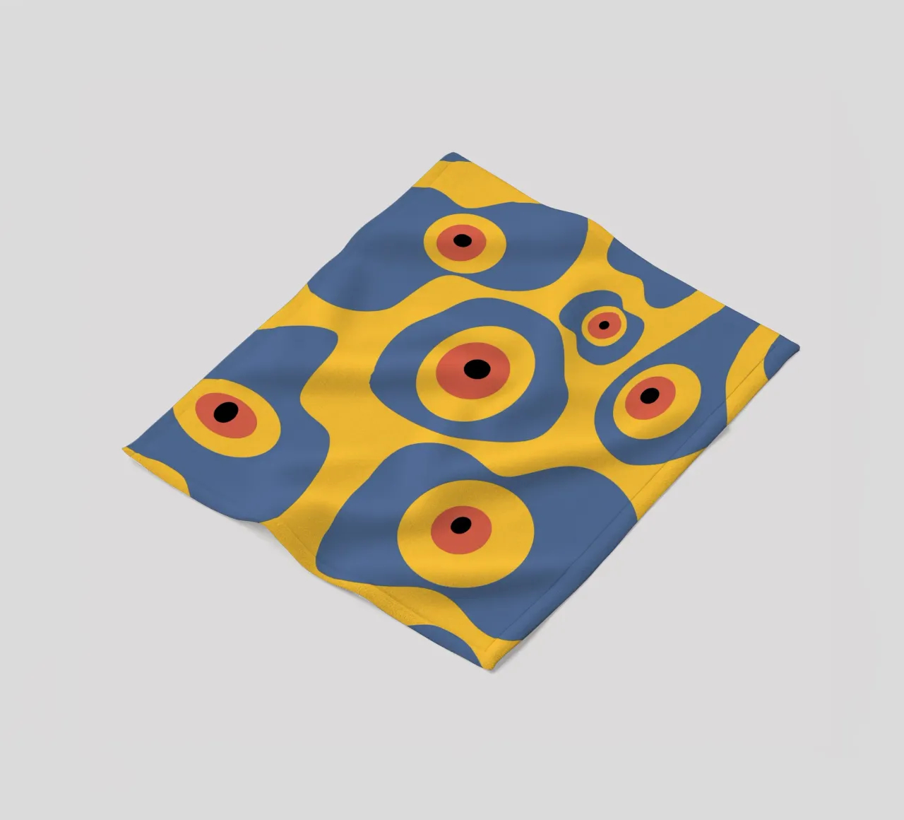 Evil eye pattern Fleecedecke von Little Dean