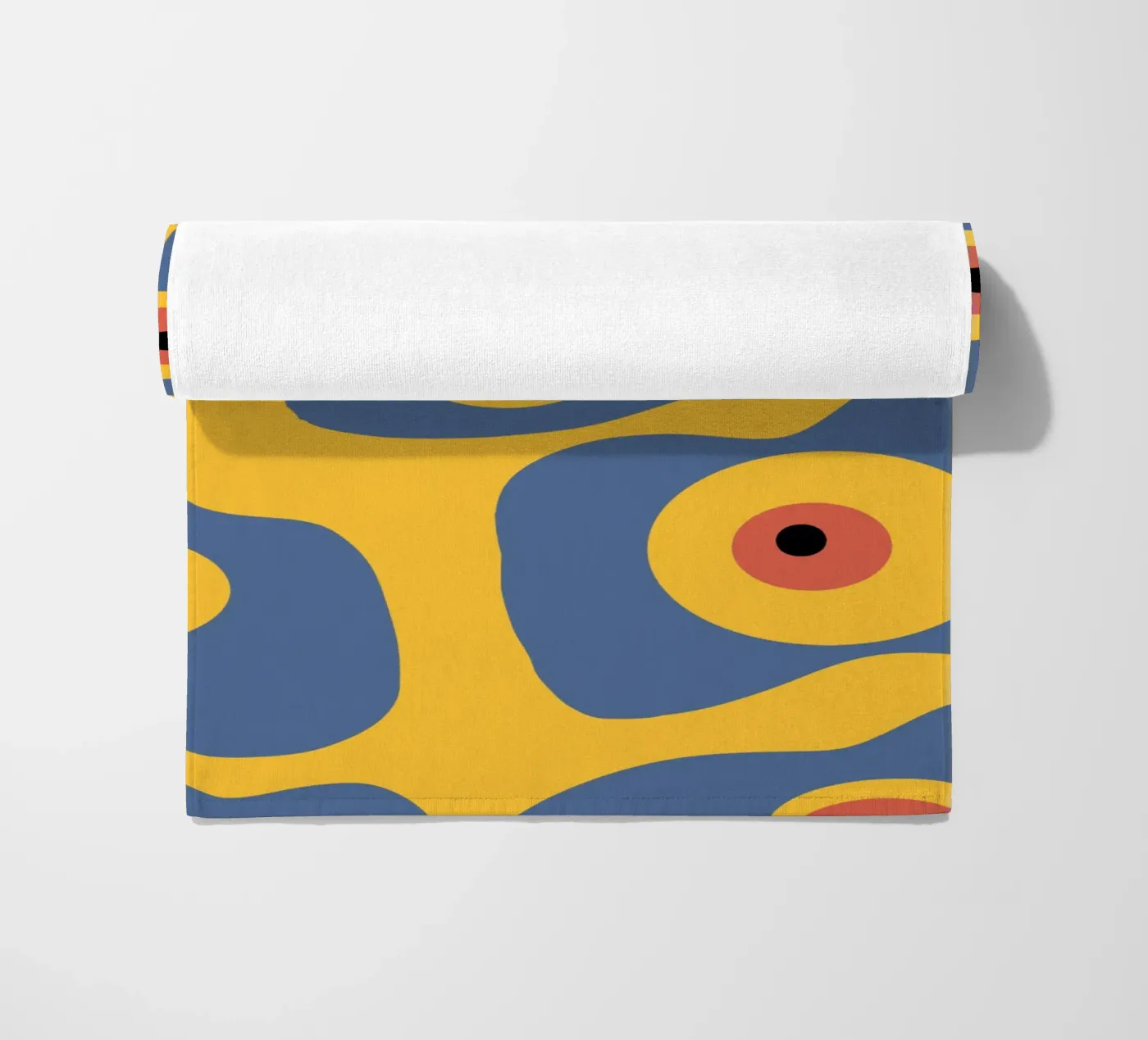 Evil eye pattern beach towel by Little Dean