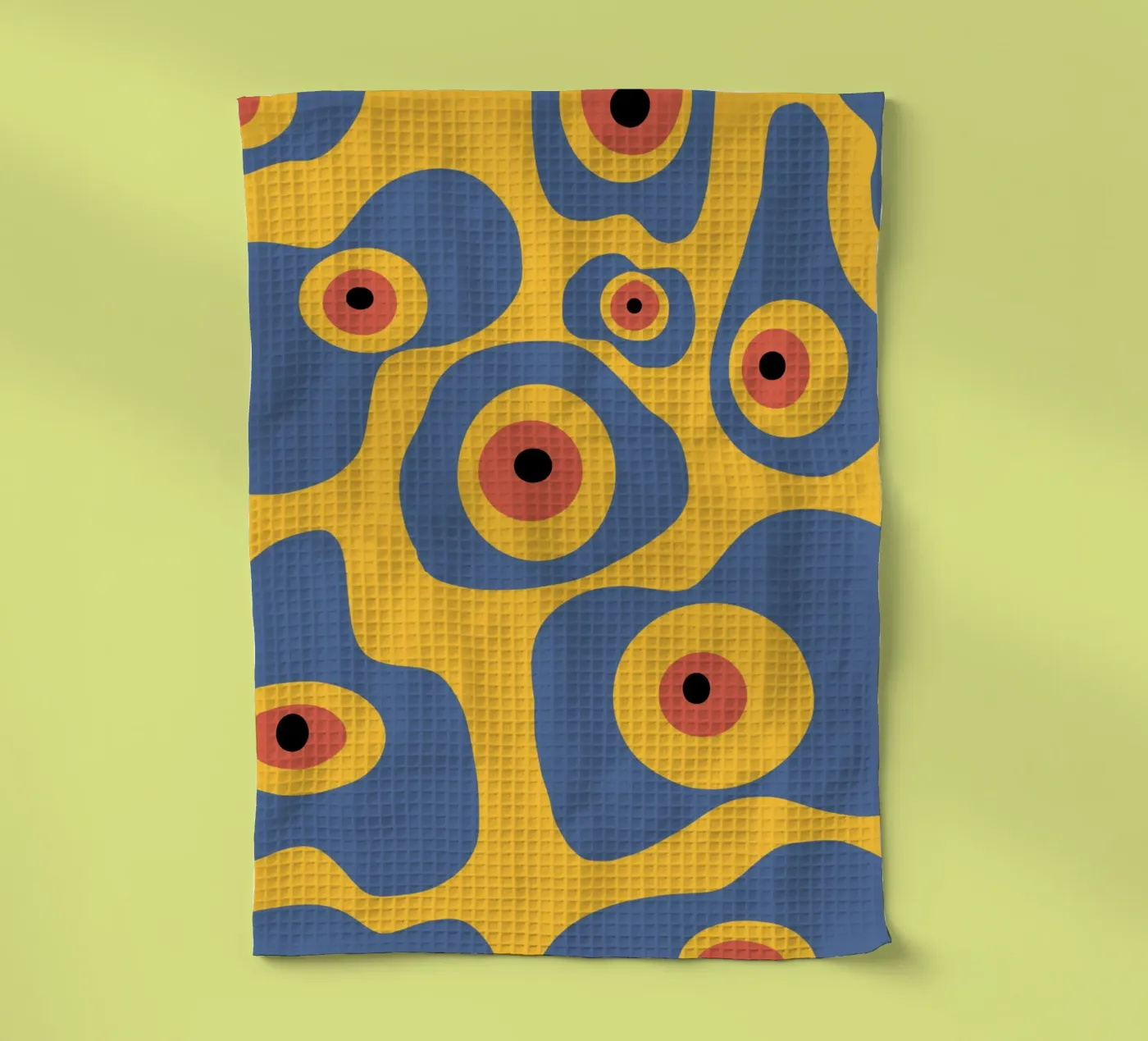 Evil eye pattern theedoek van Little Dean