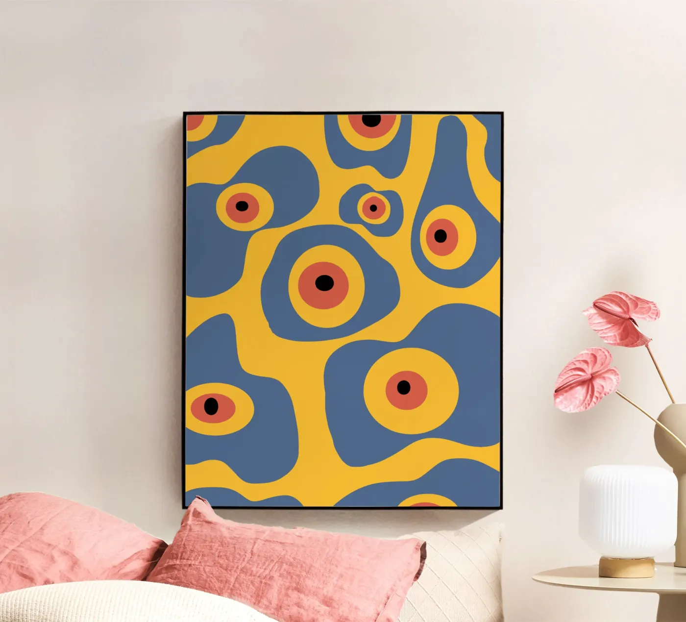 Evil eye pattern Acryl-Glas von Little Dean