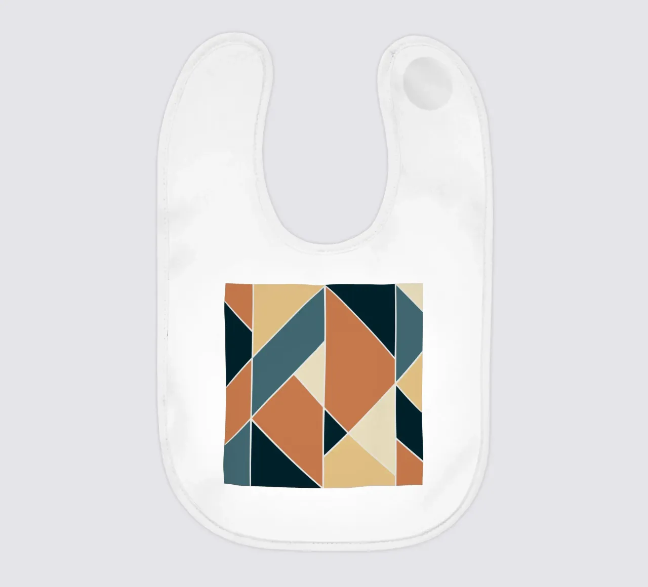 Geometric tile pattern bavaglino da Little Dean