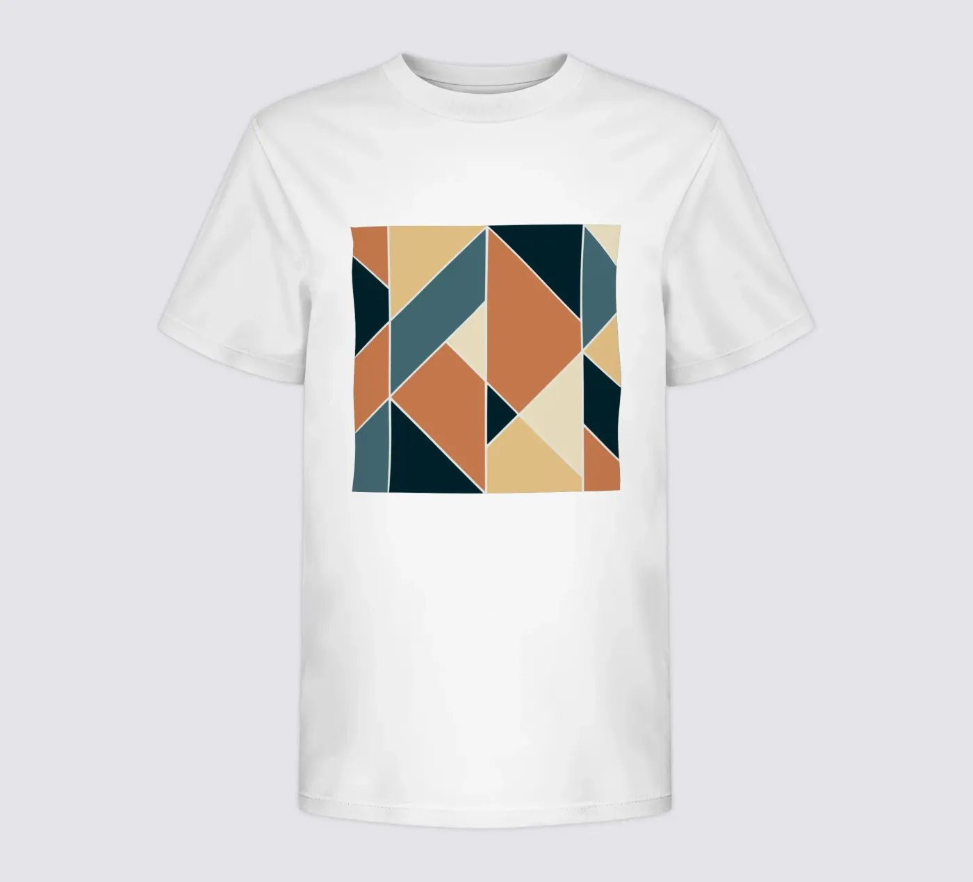 Geometric tile pattern Kinder T-Shirt von Little Dean