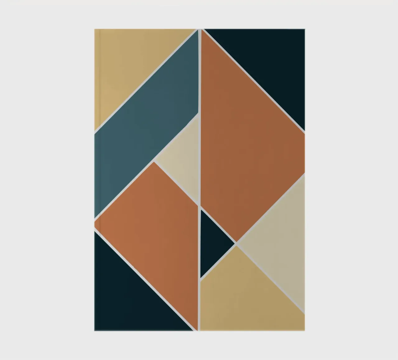 Geometric tile pattern notebook by Little Dean
