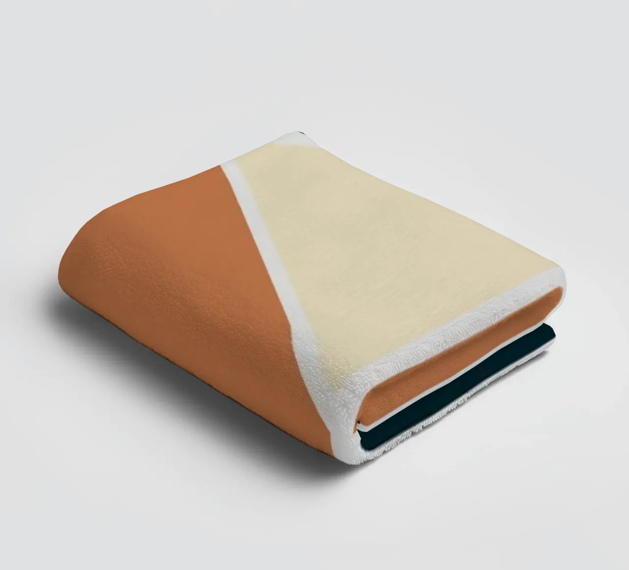 Geometric tile pattern towel by Little Dean