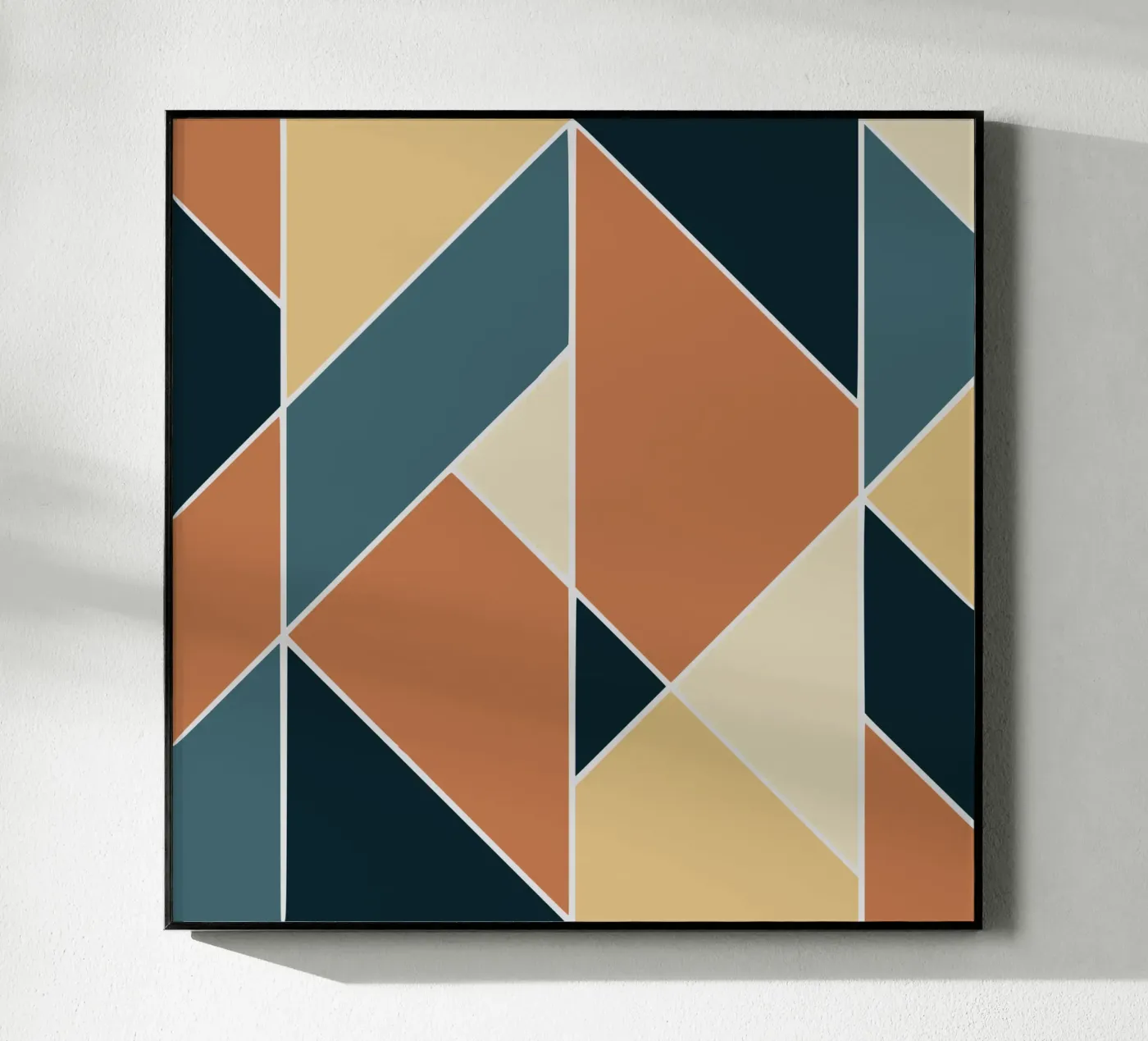 Geometric tile pattern acryl van Little Dean