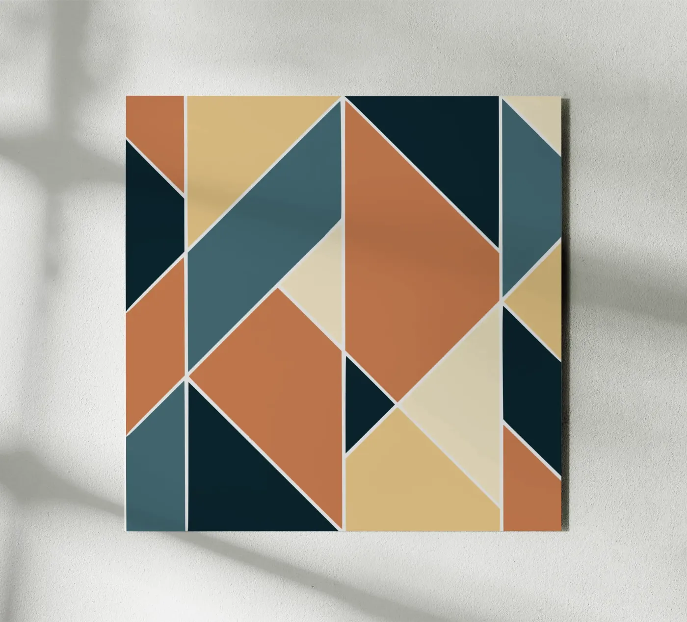 Geometric tile pattern forex plate by Little Dean