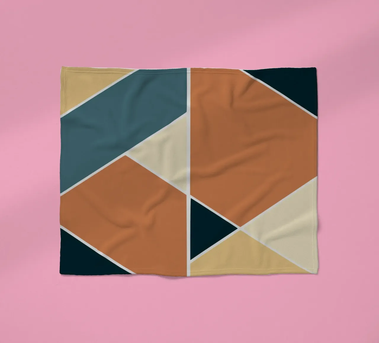 Geometric tile pattern Fleecedecke von Little Dean