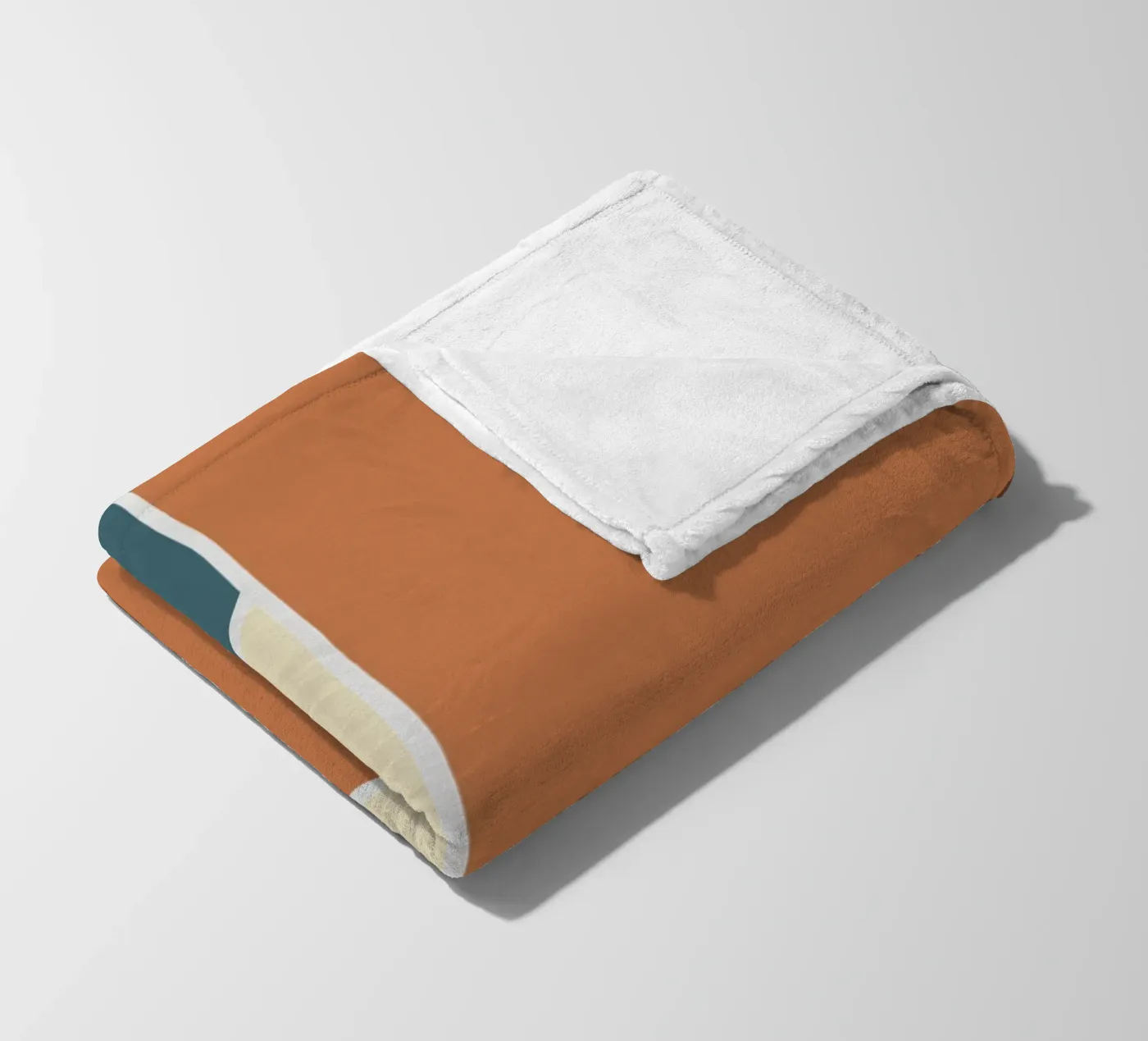 Geometric tile pattern fleece blanket by Little Dean