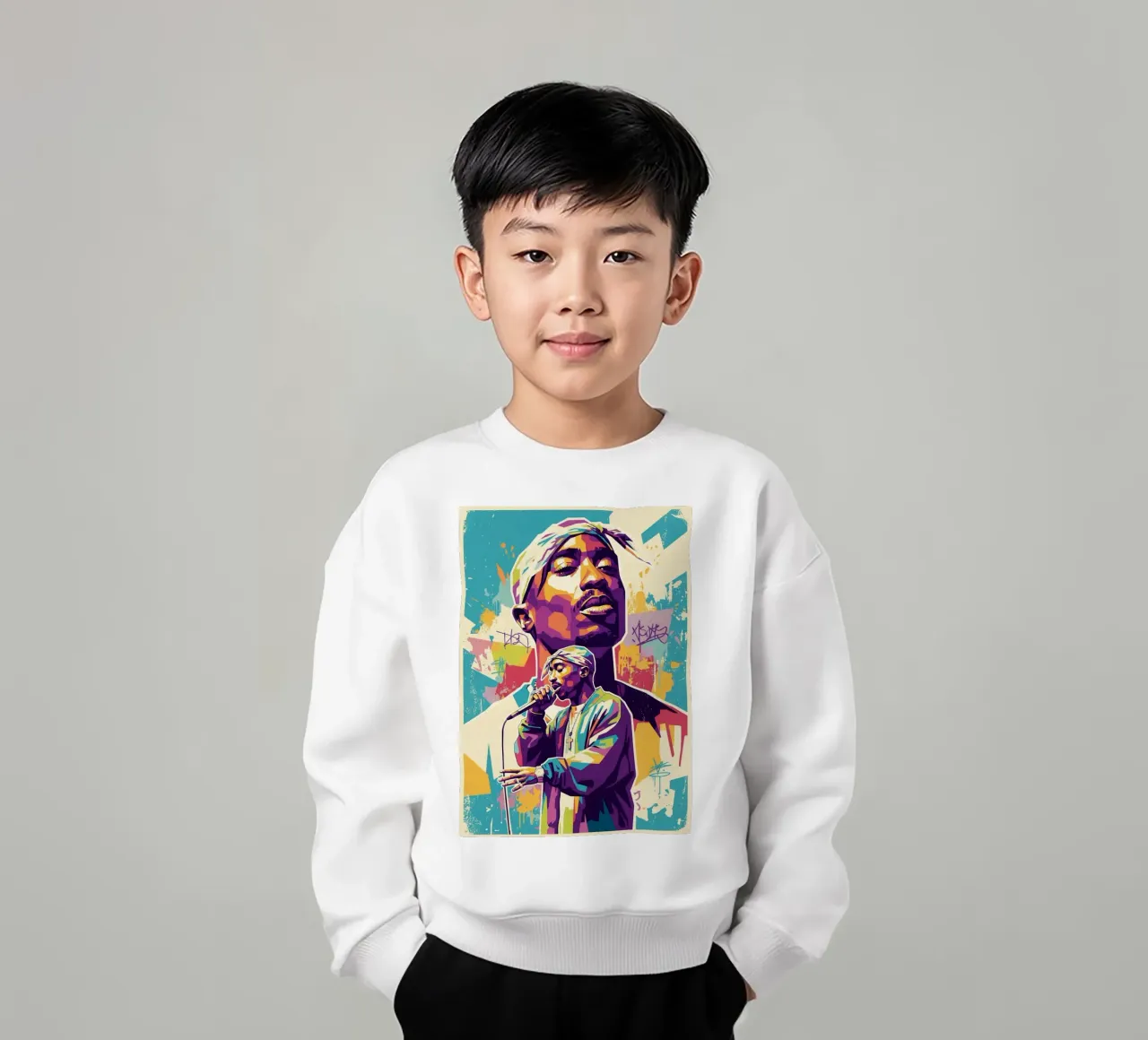 Tupac Shakur in memoria di Tupac Shakur felpa bambino da Hantamrata